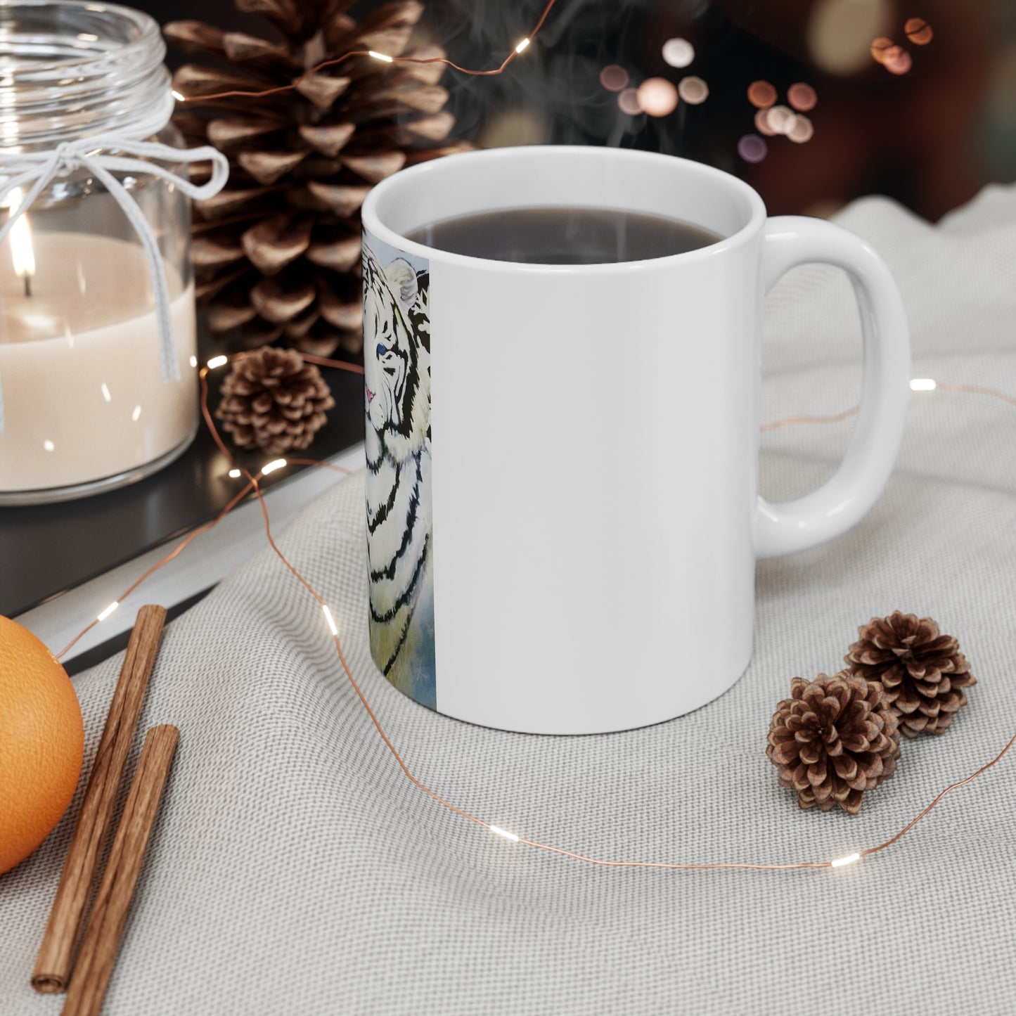 White Tiger Mug